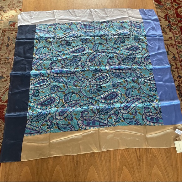 NWT Beautiful silk scarf by Laura Ashley.